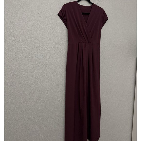 Halara Dress Medium Breezeful V-Neck Short Sleeve Pockets Tie Back Quick Dry - Picture 7 of 13